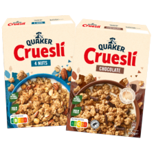 Quaker cruesli of granola